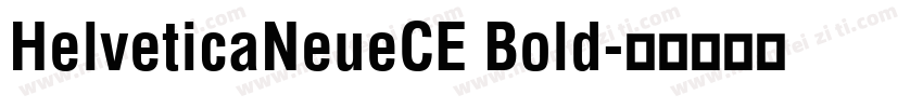 HelveticaNeueCE Bold字体转换